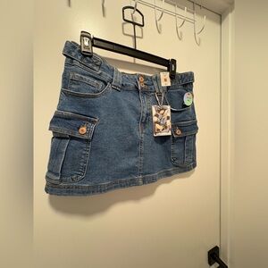 Denim Mini Skirt